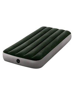 Compra Colchon cama hinchable individual twin dura-beam 76x191x25 cm más con bomba de pie INTEX 64760 al mejor precio