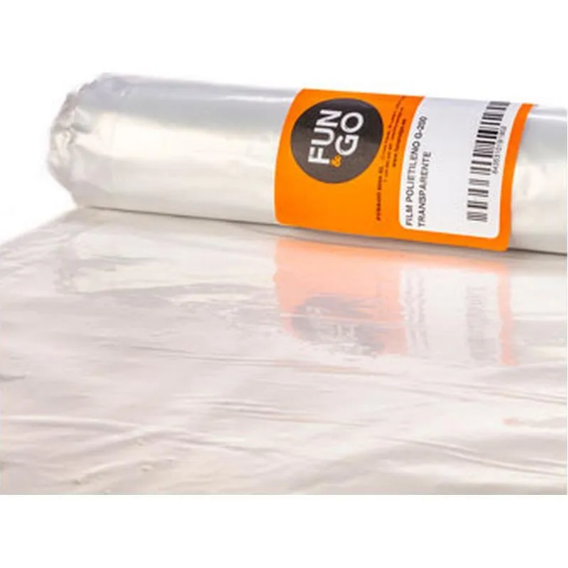 Compra PLASTICO POLIETILENO G-200 TRANSPARENTE 2 X 25 M PLEGADO A 1 M FUN&GO 80036 al mejor precio