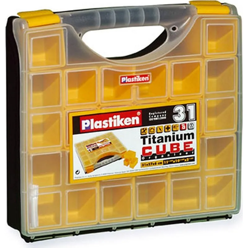 Compra CLASIFICADOR MALETIN POLIPROPILENO 16 COMPARTIMENTOS MOVILES 310 X 270 X 60 PLASTIKEN 83031 al mejor precio