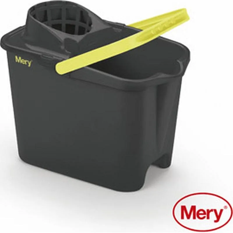 Compra CUBO CON ESCURRIDOR 14 L RECTANGULAR ANTRACITA MERY 0315.32 al mejor precio