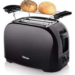 Compra TOSTADOR DOS RANURAS CORTAS NEGRO 800W TRISTAR BR-1025 al mejor precio