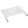PARRILLA RECORTABLE ZINC MANGO MADERA 60X40 CM (CORTE 52-62 CM) SAUVIC 2465