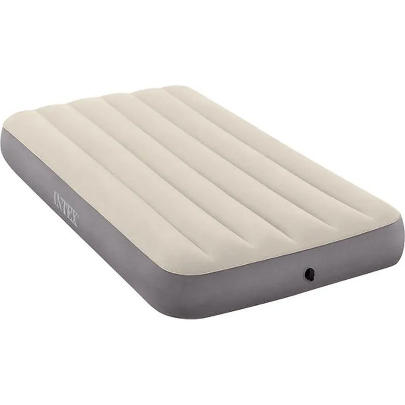 Compra COLCHON CAMA HINCHABLE INDIVIDUAL FIBER TECH 99X191X25 CM INTEX 64101 al mejor precio