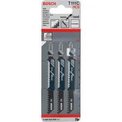 Compra HOJA SIERRA CALAR BASIC T-111C MADERA 100 MM 3 UNIDADES BOSCH PROFESIONAL 2608630808 al mejor precio