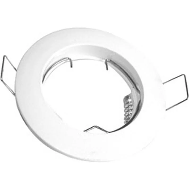 Compra ARO CIRCULAR FIJO BLANCO diametro78 GU10 SILVER 910601 al mejor precio