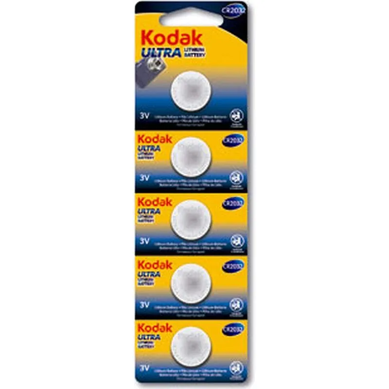 Compra PILA BOTON LITIO ULTRA 2032 5 UNIDADES KODAK 30411579 al mejor precio