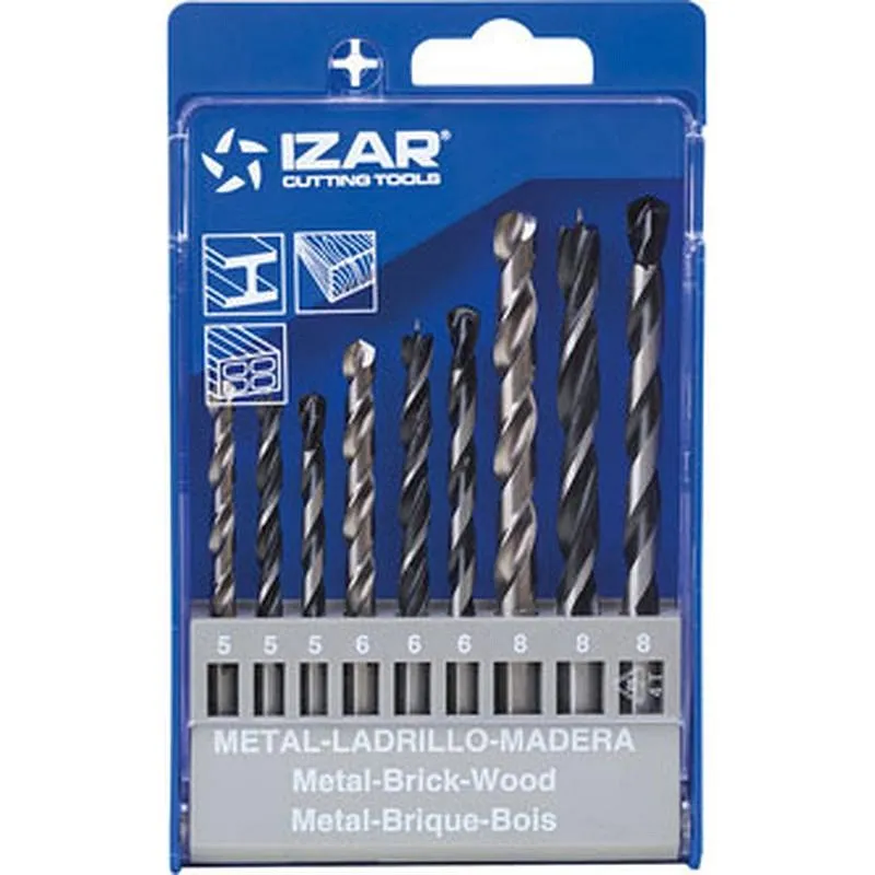 Compra BROCA MIXTO PARED-METAL-MADERA STANDARD CILINDRICA 1460-5 A 8 MM 9 PZS IZAR 55610 al mejor precio