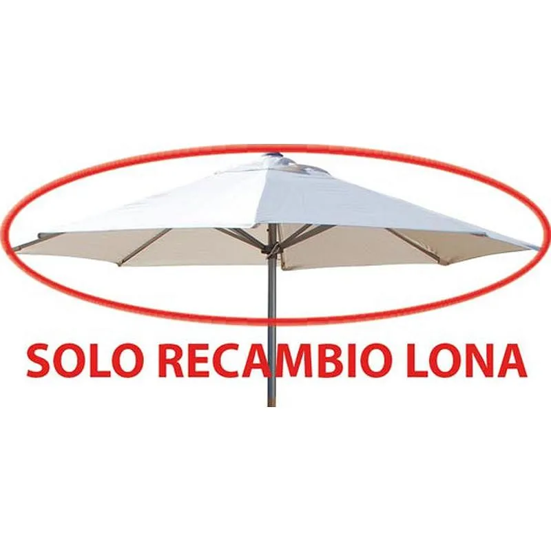 Compra TELA RECAMBIO PARASOL PARA REF 9606633 BLANCA DIAMETRO 3 M IMPORT COVER AP-300-48P 412 al mejor precio
