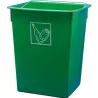 Compra CUBETA RECICLAR 26 L CON ASA VERDE FERVIK 434-VERDE al mejor precio