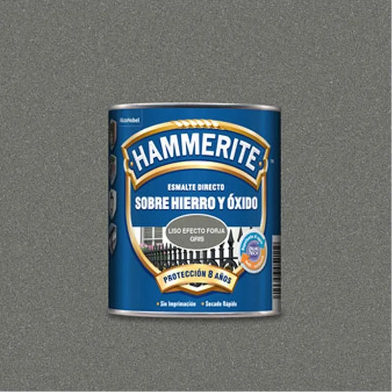 Compra ESMALTE SOBRE HIERRO Y OXIDO FORJA 2,5 L GRIS HAMMERITE 5196476 al mejor precio