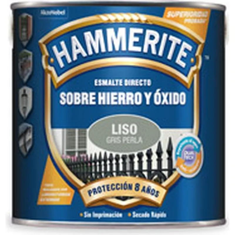 Compra ESMALTE SOBRE HIERRO Y OXIDO LISO 2,5 L GRIS PERLA HAMMERITE 5196450 al mejor precio