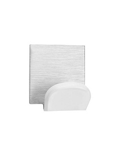 Compra Colgador adhesivo 1 gancho acero inoxidable cromo mate/blanco 2 unidades INOFIX 2078-2- al mejor precio
