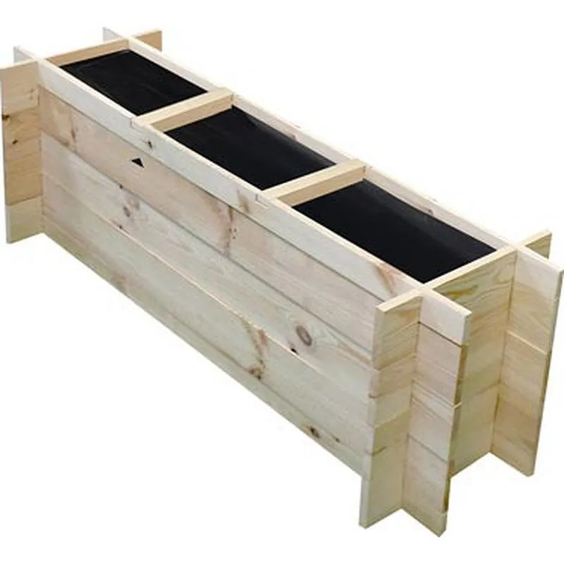 Compra HUERTO URBANO MADERA 'POMELO' SIN TRATAMIENTO 100/113 X 27,2/37,5 X H 36 CM FOREST 2860 al mejor precio