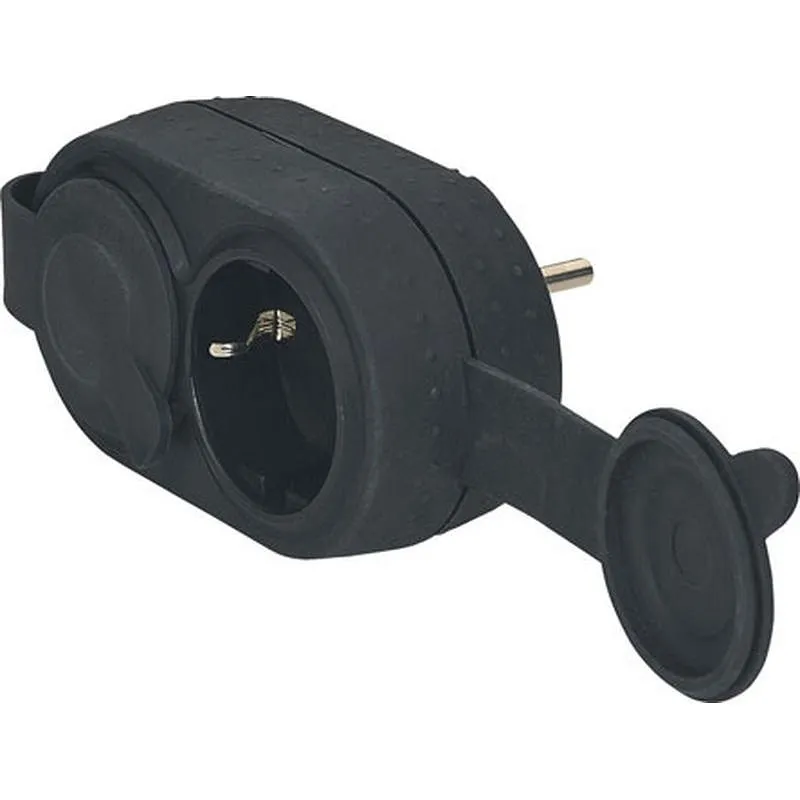 Compra ADAPTADOR DOBLE CON TAPA 10/16A IP44 LEGRAND 050490 al mejor precio