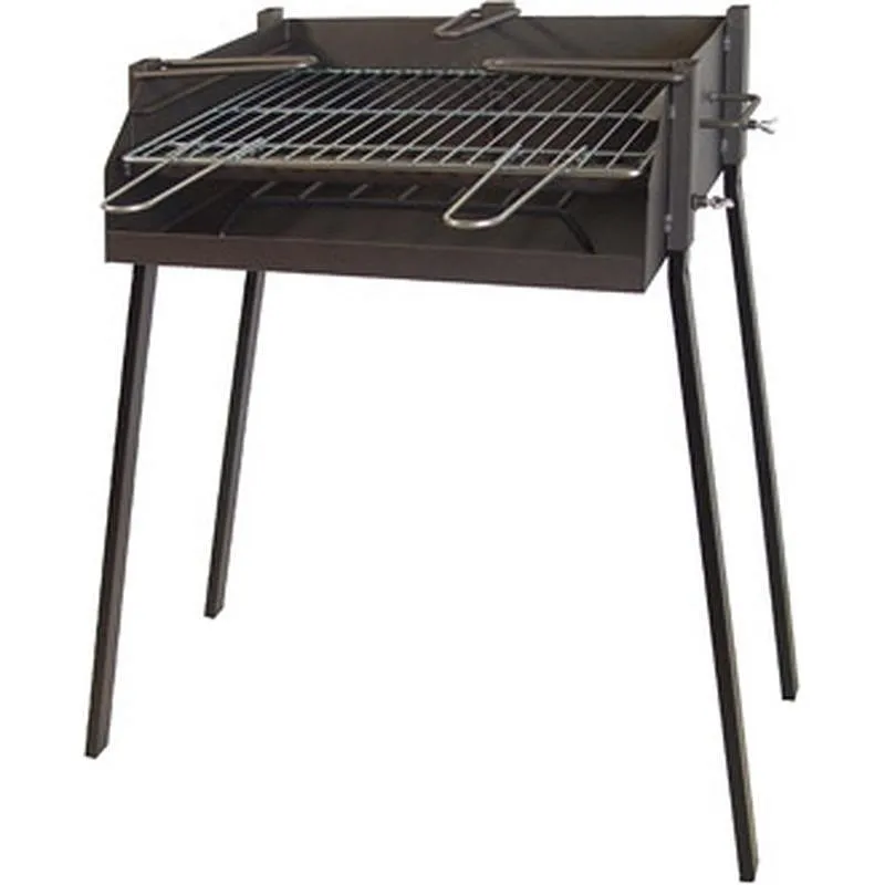 BARBACOA CARBON-LEÑA RECTANGULAR SOPORTE PAELLERO 60 X 40 X 75 CM IMEX EL ZORRO 71585