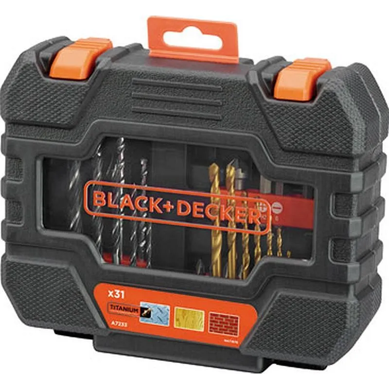 Compra BROCAS + PUNTAS ATORNILLAR JUEGO 31 PIEZAS BLACK & DECKER A7233-XJ al mejor precio