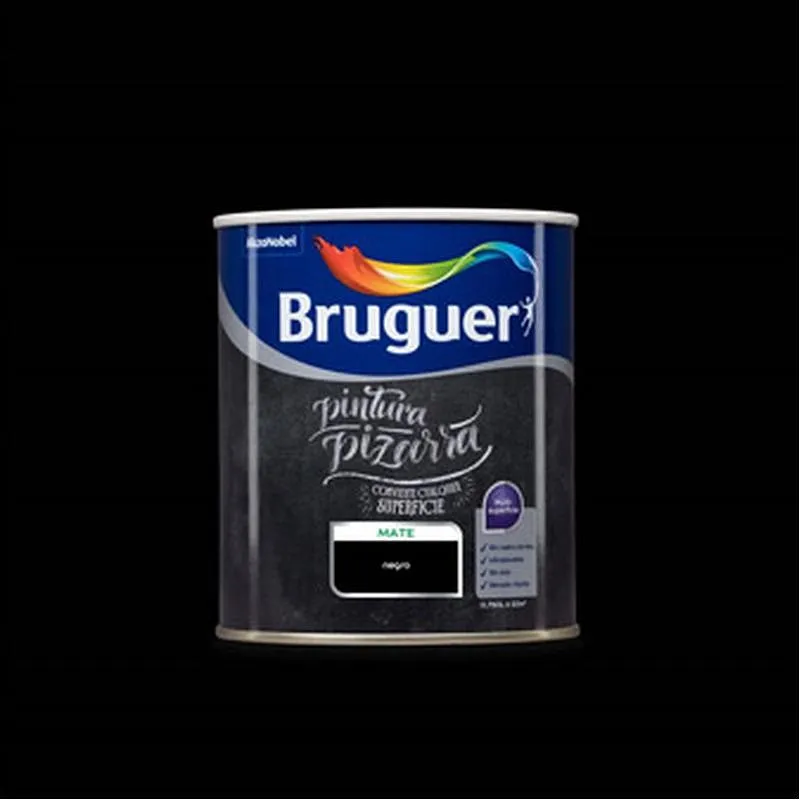 Compra ESMALTE ACRYLIC PIZARRAS MATE 750 ML NEGRO BRUGUER 5236734 al mejor precio