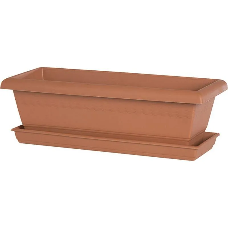Compra JARDINERA RECTANGULAR GARDENIA SIN PLATO 17 L 58X26X19 CM PLASVIDAVI 509 058 al mejor precio
