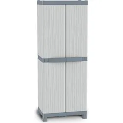 Compra ARMARIO RESINA BASE 4 ESTANTES WAVE 181,8 X 70 X 43,8 CM GRIS TERRY 1002566 al mejor precio