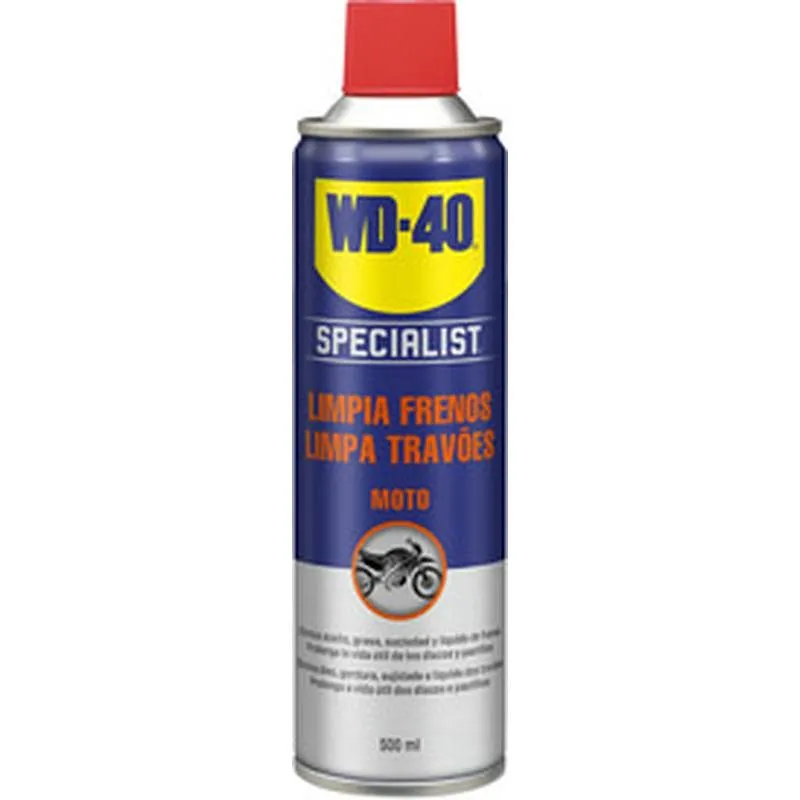 Compra LIMPIA FRENOS SPRAY 500 ML SPECIALIST MOTO WD-40 34105/NBA al mejor precio