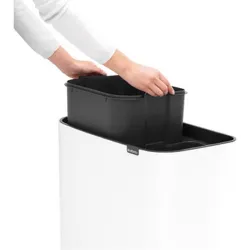 Compra CUBO BO TOUCH BIN BLANCO 11+23 L BRABANTIA 31 35 47 al mejor precio