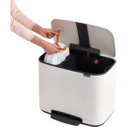 Compra CUBO BO PEDAL BIN BLANCO 11+23 L BRABANTIA 12 11 42 al mejor precio