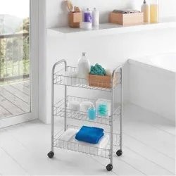 Compra CARRO MULTIUSO 3 CESTOS LUGANO PLATA METALTEX 34010339 al mejor precio