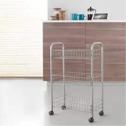 Compra CARRO MULTIUSO 3 CESTOS LUGANO PLATA METALTEX 34010339 al mejor precio