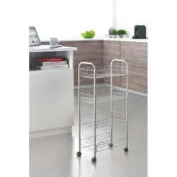 Compra CARRO MULTIUSO 4 CESTOS ASCONA PLATA METALTEX 34010439 al mejor precio