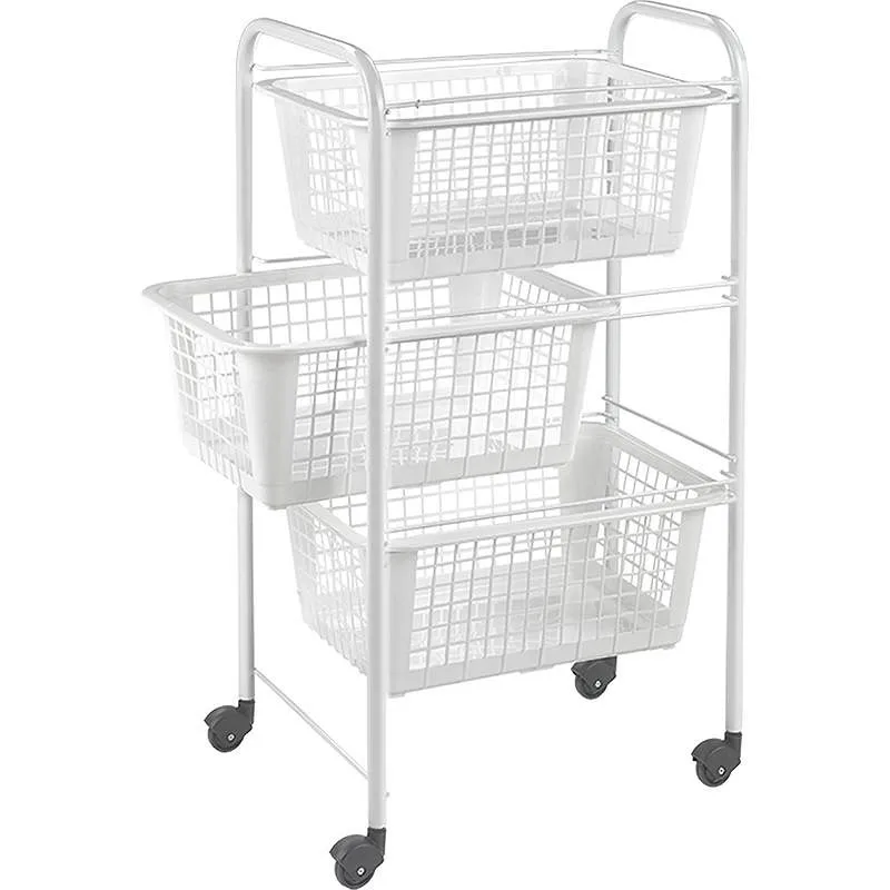 Compra CARRO MULTIUSO 3 CESTOS SAN DIEGO BLANCO METALTEX 341803 al mejor precio