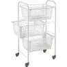 Compra CARRO MULTIUSO 3 CESTOS SAN DIEGO BLANCO METALTEX 341803 al mejor precio