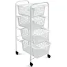 Compra CARRO VERDULERO 4 CESTOS MIAMI BLANCO METALTEX 34180414 al mejor precio