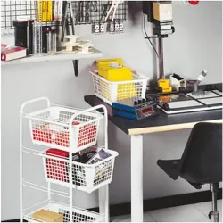 Compra CARRO VERDULERO 4 CESTOS MIAMI BLANCO METALTEX 34180414 al mejor precio