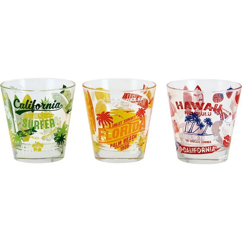 Compra VASO AGUA PACK 3 UDS SURFER SURTIDOS 250 ML M72010 al mejor precio