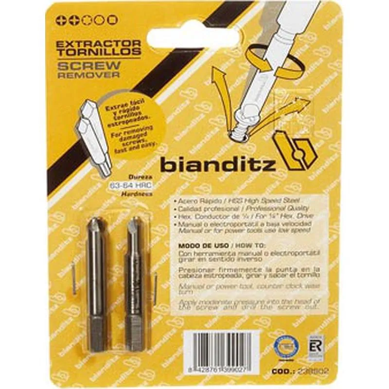 Compra EXTRACTOR DE TORNILLOS JGO 2 PZS BIANDITZ 239902 al mejor precio