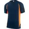 Compra CAMISETA TECNICA POLIESTER AZUL NAVY / NARANJA FLUOR TALLA M VELILLA 105501_61/19_M al mejor precio