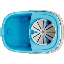 Compra CUBO CON ESCURRIDOR 16 L RUEDAS AUTOMATICO GRIS VIGAR 1088 al mejor precio