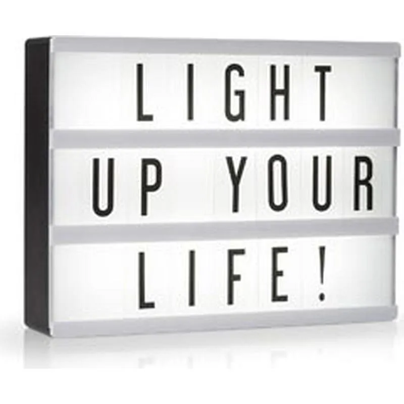 Compra LAMPARA LED BOX INCLUYE JUEGO DE LETRAS A5 TRISTAR 10.043.66 al mejor precio