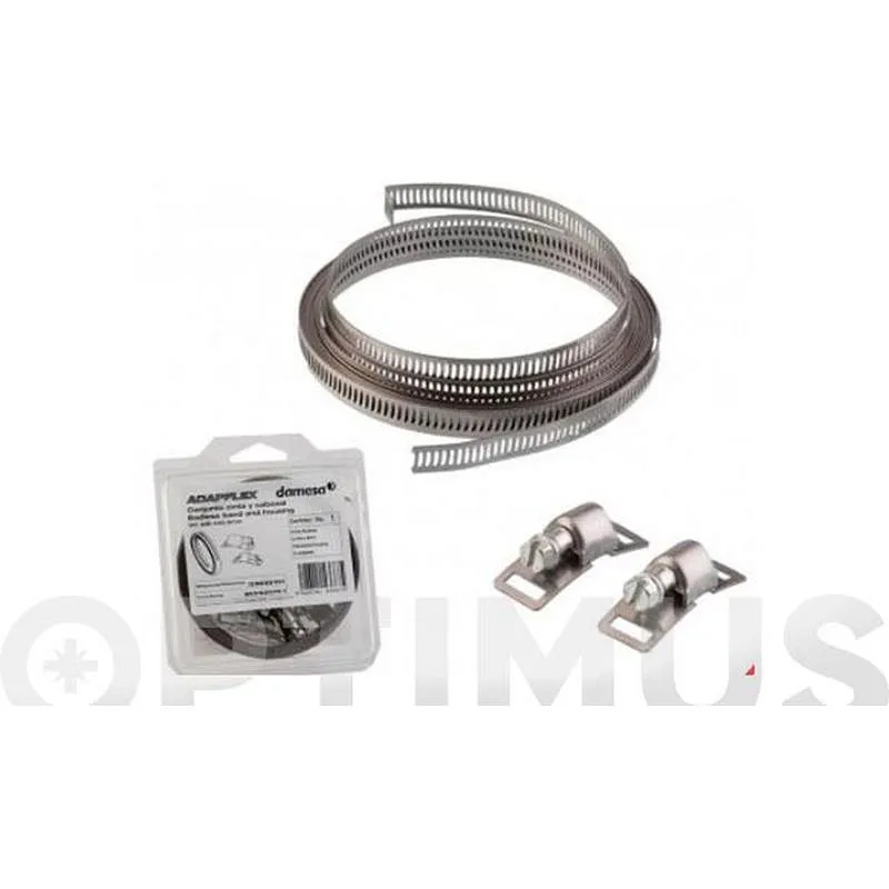 Compra FLEJE ABRAZADERA INOX W2 ROLLO 3 M 9 MM + 8 TORNILLOS UNIQ 03035101 al mejor precio