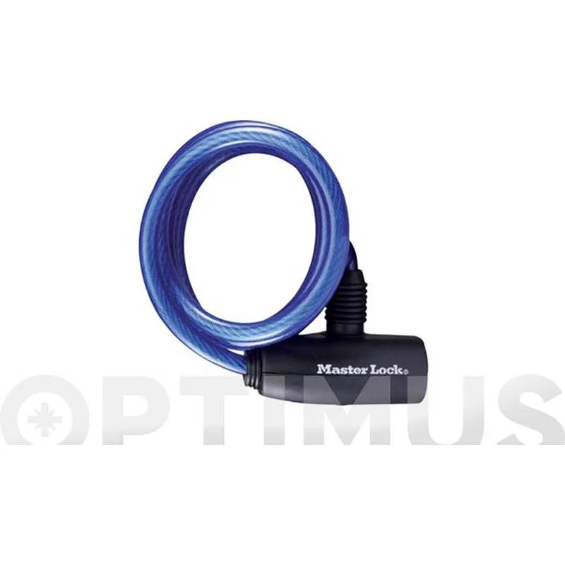 Compra ANTIRROBO BICICLETA CON LLAVE CABLE ESPIRAL diametro 8 MM 180 CM LLAVE MASTER 8127EURDPRO al mejor precio