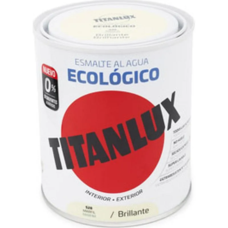 Compra ESMALTE AL AGUA ECOLOGICO BRILLANTE 750 ML MARFIL TITANLUX 00T052834/5805766 al mejor precio