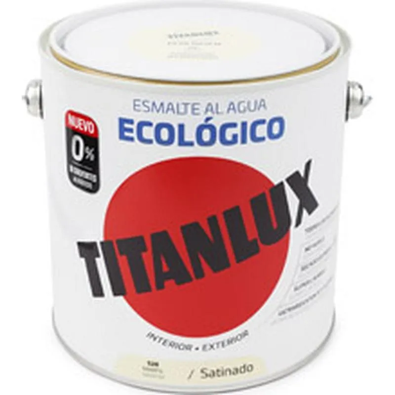 Compra ESMALTE AL AGUA ECOLOGICO SATINADO 2,5 L MARFIL TITANLUX 01T052825/5806020 al mejor precio
