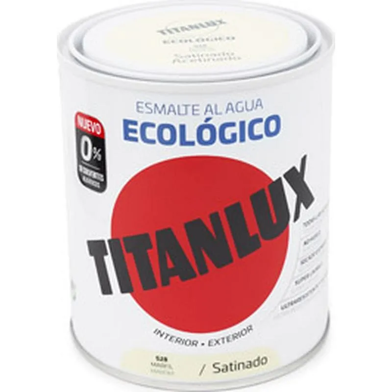 Compra ESMALTE AL AGUA ECOLOGICO SATINADO 750 ML MARFIL TITANLUX 01T052834/5806021 al mejor precio