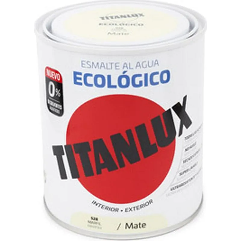 Compra ESMALTE AL AGUA ECOLOGICO MATE 750 ML MARFIL TITANLUX 02T052834/5806293 al mejor precio