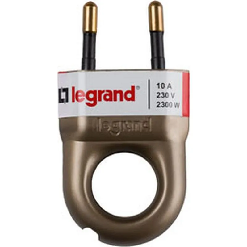 Compra CLAVIJA 10A CON ANILLA DORADA LEGRAND 050313 al mejor precio