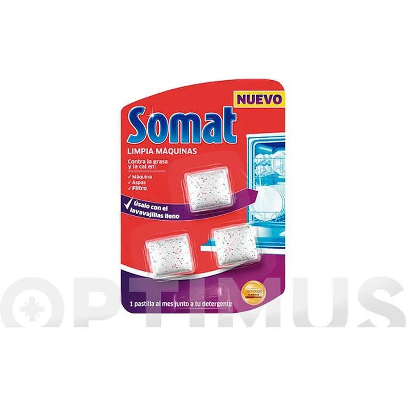 Compra LIMPIAMAQUINAS SOMAT LAVAVAJILLAS 3 DOSIS SOMAT 2032944 al mejor precio