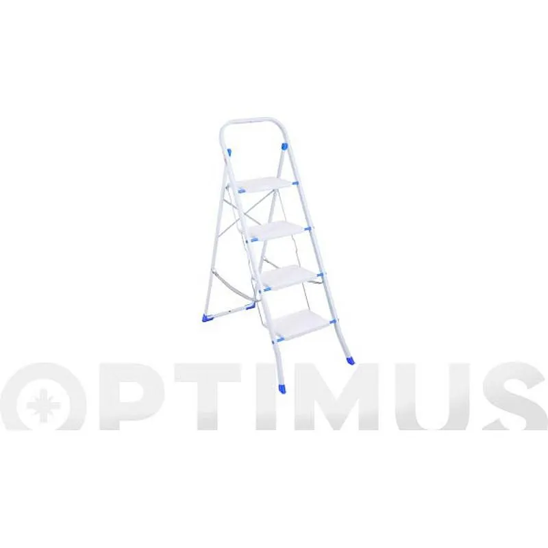 Compra TABURETE ESCALERA PRAKTICO 4 PELDAÑOS BLANCO AMBIT 2104R al mejor precio