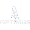 Compra TABURETE ESCALERA PRAKTICO 4 PELDAÑOS BLANCO AMBIT 2104R al mejor precio