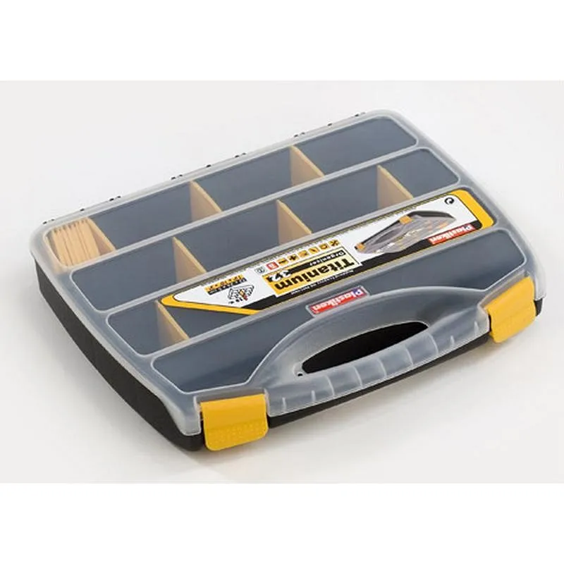 Compra CLASIFICADOR MALETIN POLIPROPILENO 18 COMPARTIMENTOS MOVILES 320 MM X 260 MM X 50 MM PLASTIKEN 80032 al mejor precio