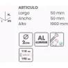 Compra BARRA DUCHA CORTINA EXTENSIBLE BLANCO 110- 190 CM TATAY 5580301 al mejor precio